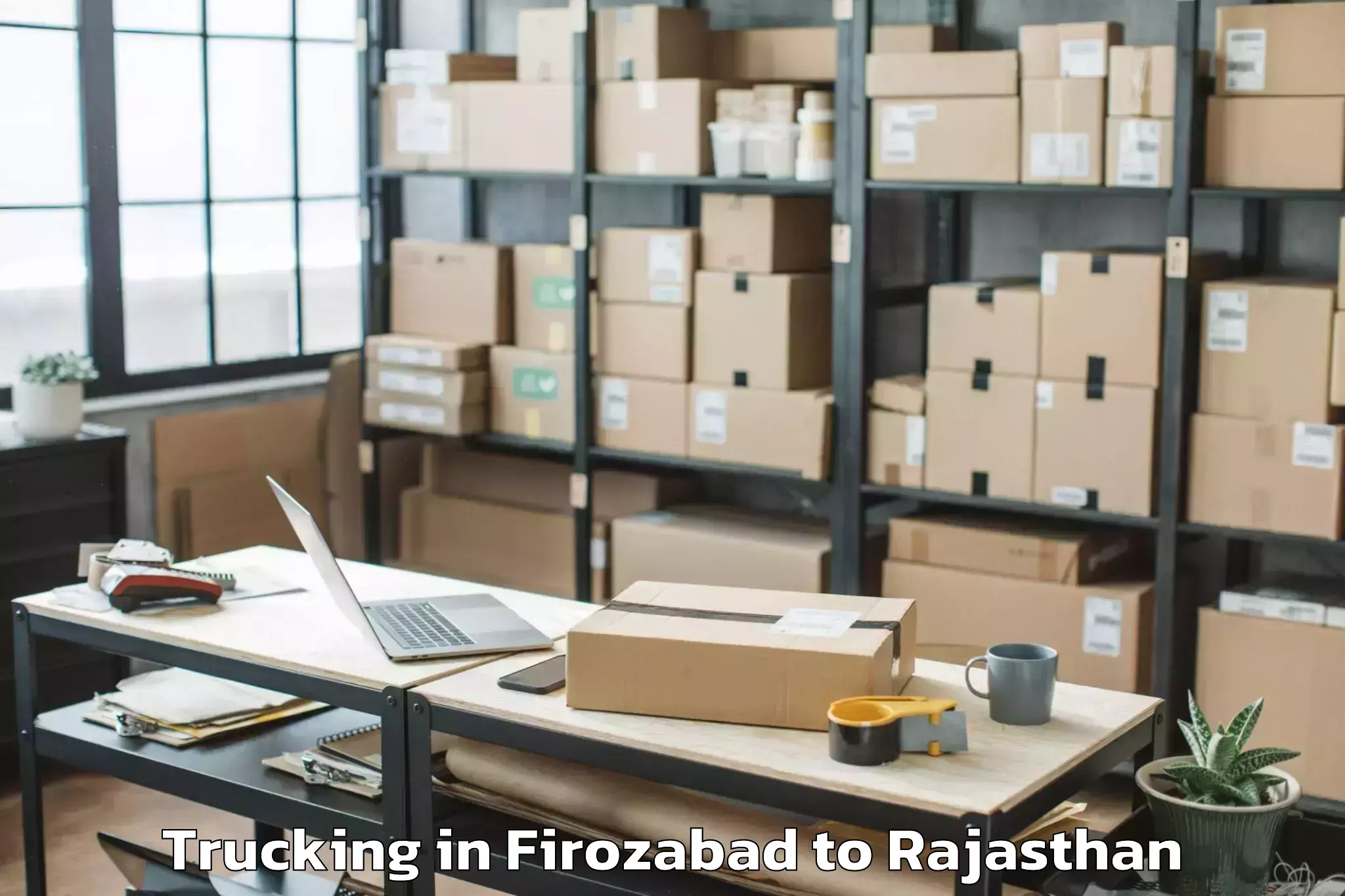 Efficient Firozabad to Sunrise University Alwar Trucking